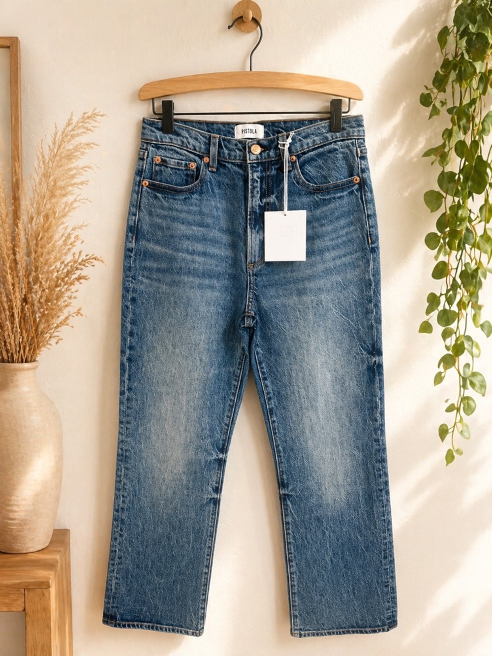 Pistola Loretta Jeans 26 Revaler Vintage Straight Leg High Rise NWT